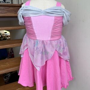 Disney soft pink Aurora princess sleeping beauty dress up costume  #princess
